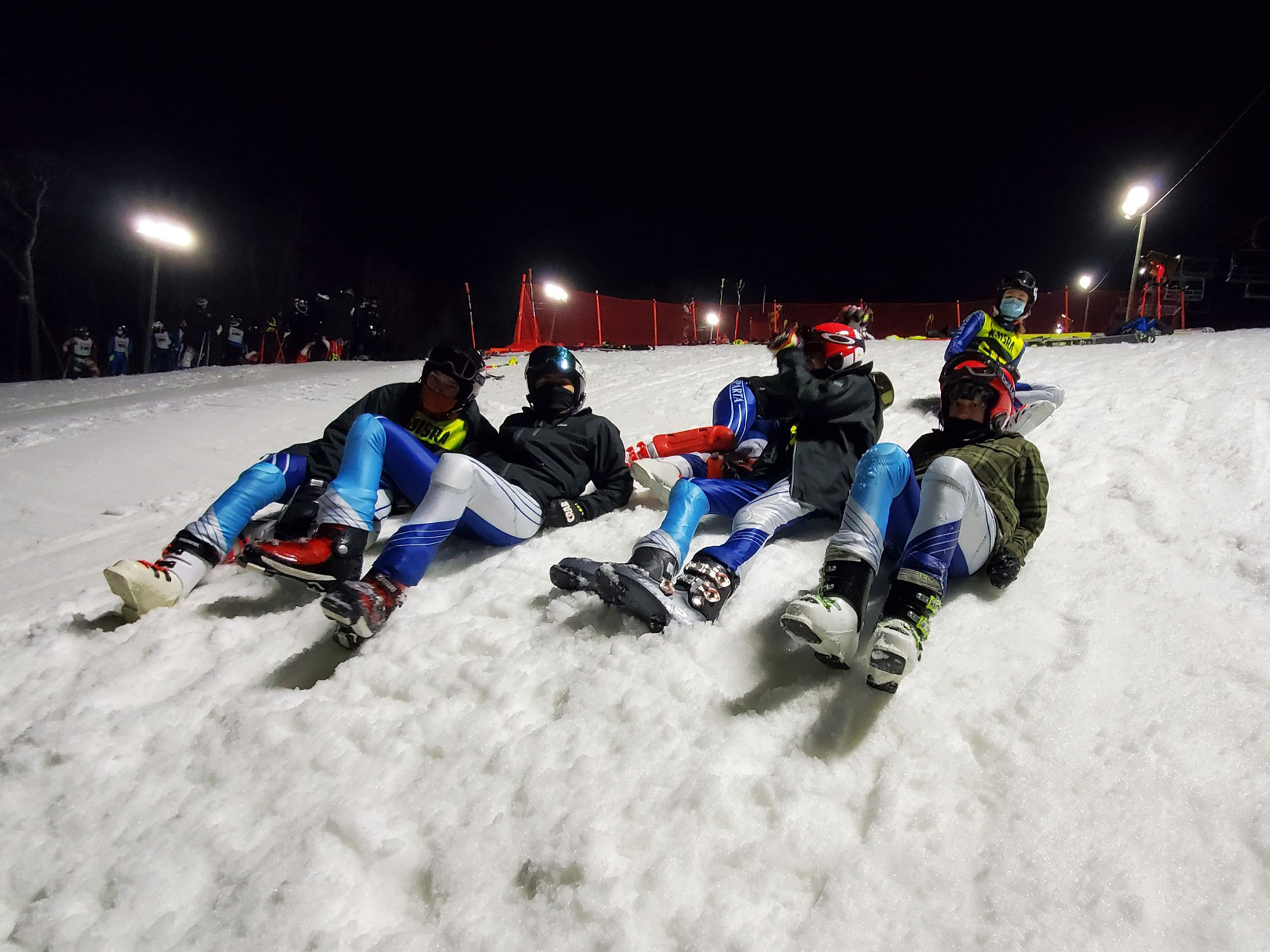 Varsity Boys at Slalom Race #2